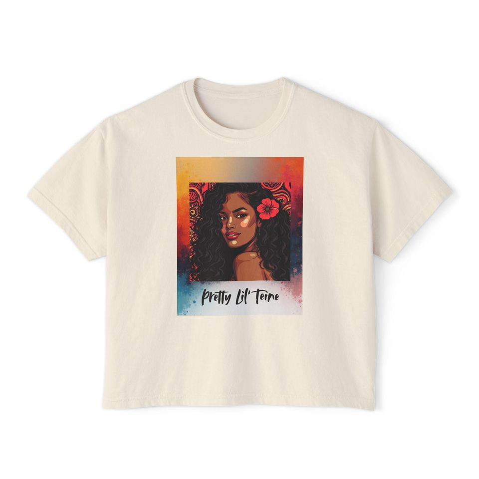 Big Girl Rags Pretty Lil Teine Women's Boxy Tee