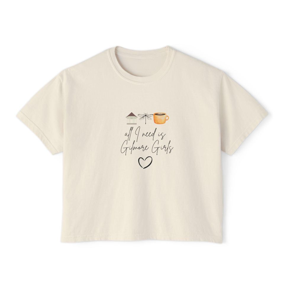 Gilmore Girls Women's Boxy Tee, Coffee & Gazebos