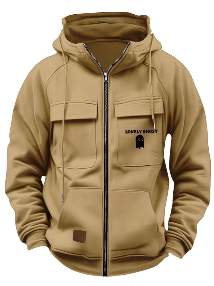 Spring And Autumn Casual Multi-Pocket Floral Men'S Fashion Car Men'S Spring Fashion Men'S Leopard Print