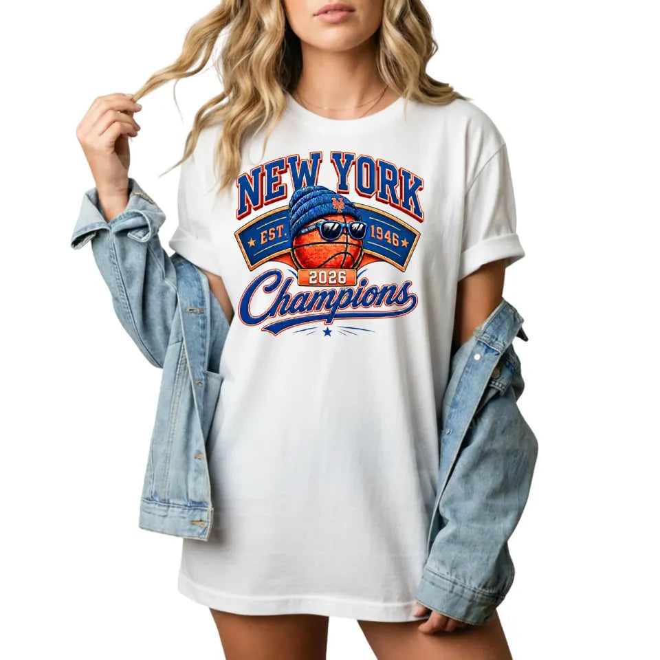 New York Retro Basketball Shirt, Game Day Fan Tee, Vintage Sports Shirt