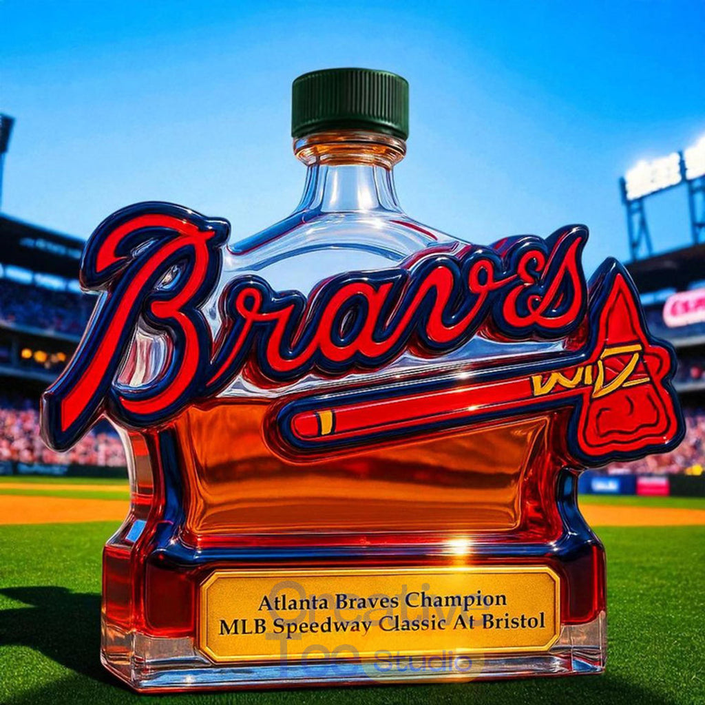 Atlanta Braves Champion MLB Speedway Limited Edition Whiskey Bottle