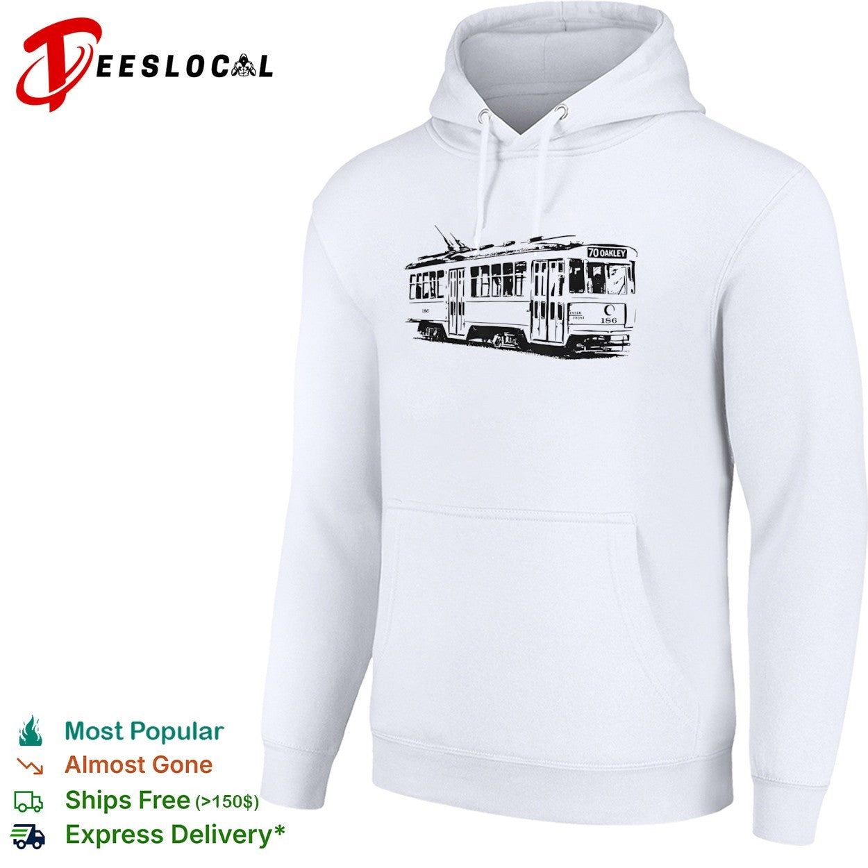 70 Oakley Cincinnati Streetcar 186 Transit Transport Public shirt