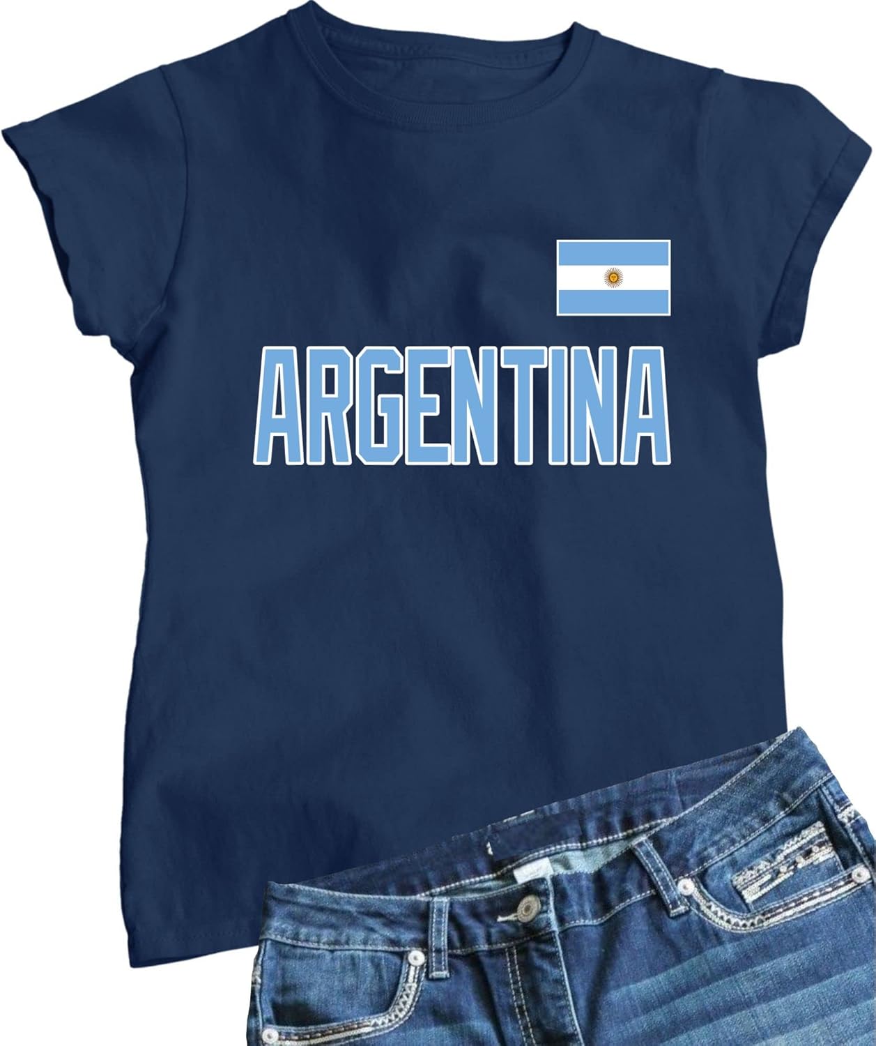 Team Argentina Flag Pride Mens Women Youth T-Shirt