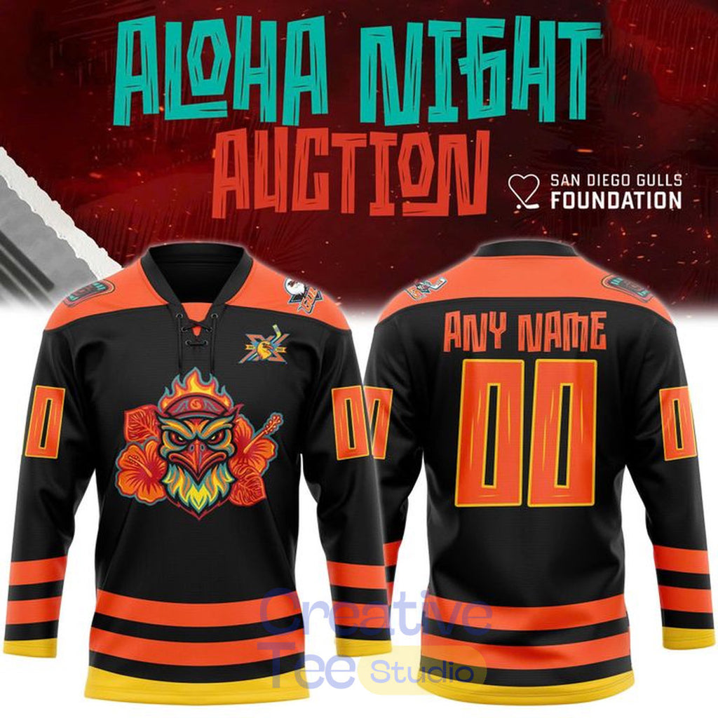 San Diego Gulls 2026 Aloha Night Custom Hockey Jersey
