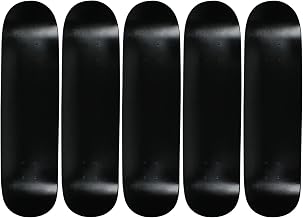 Moose 8.0" Blank Skateboard Deck Dipped Black 7-Ply Canadian Maple