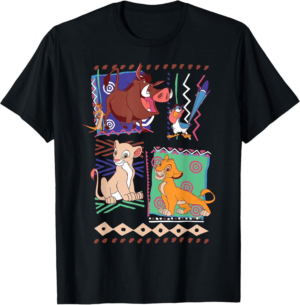 Lion King Simba and Timon Graphic T-Shirt T-Shirt