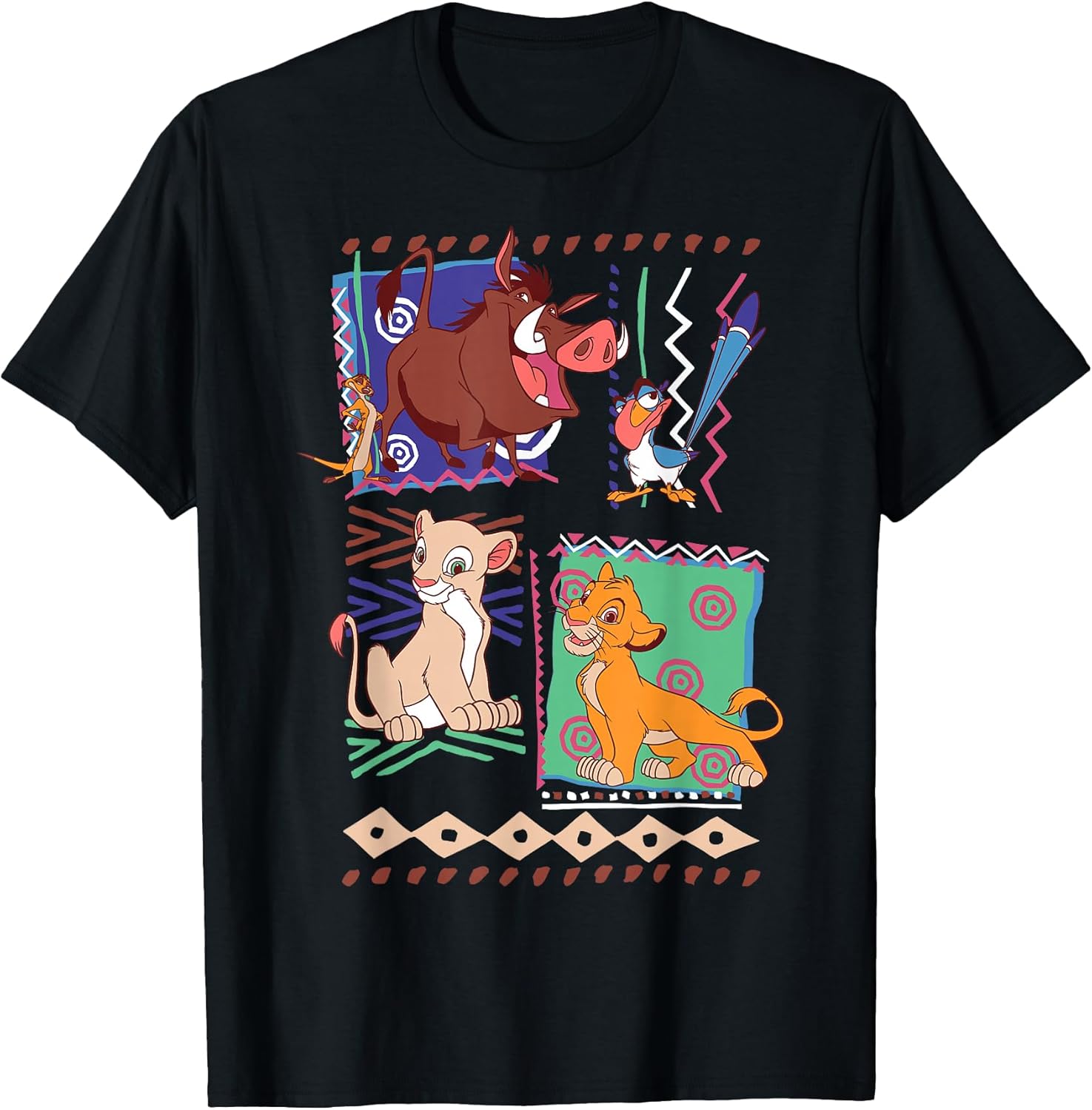 Lion King Simba and Timon Graphic T-Shirt T-Shirt