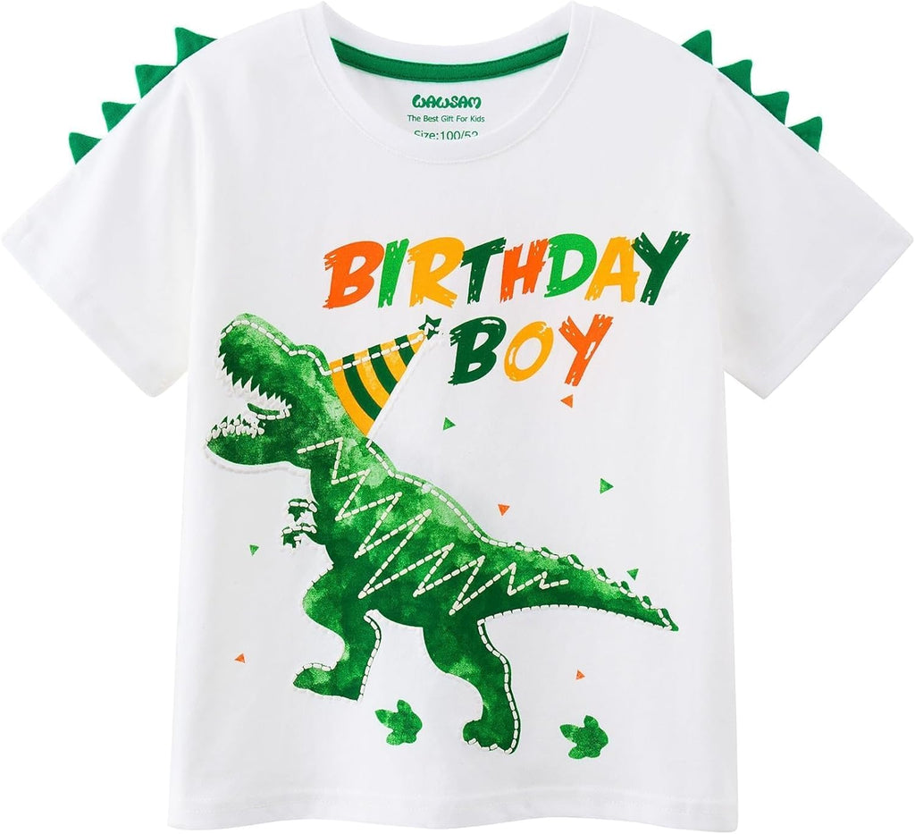 Dinosaur Birthday Boy T-Shirts Dino Birthday Shirts for BoysTolddlers Dinosaur B-Day Party T Shirt