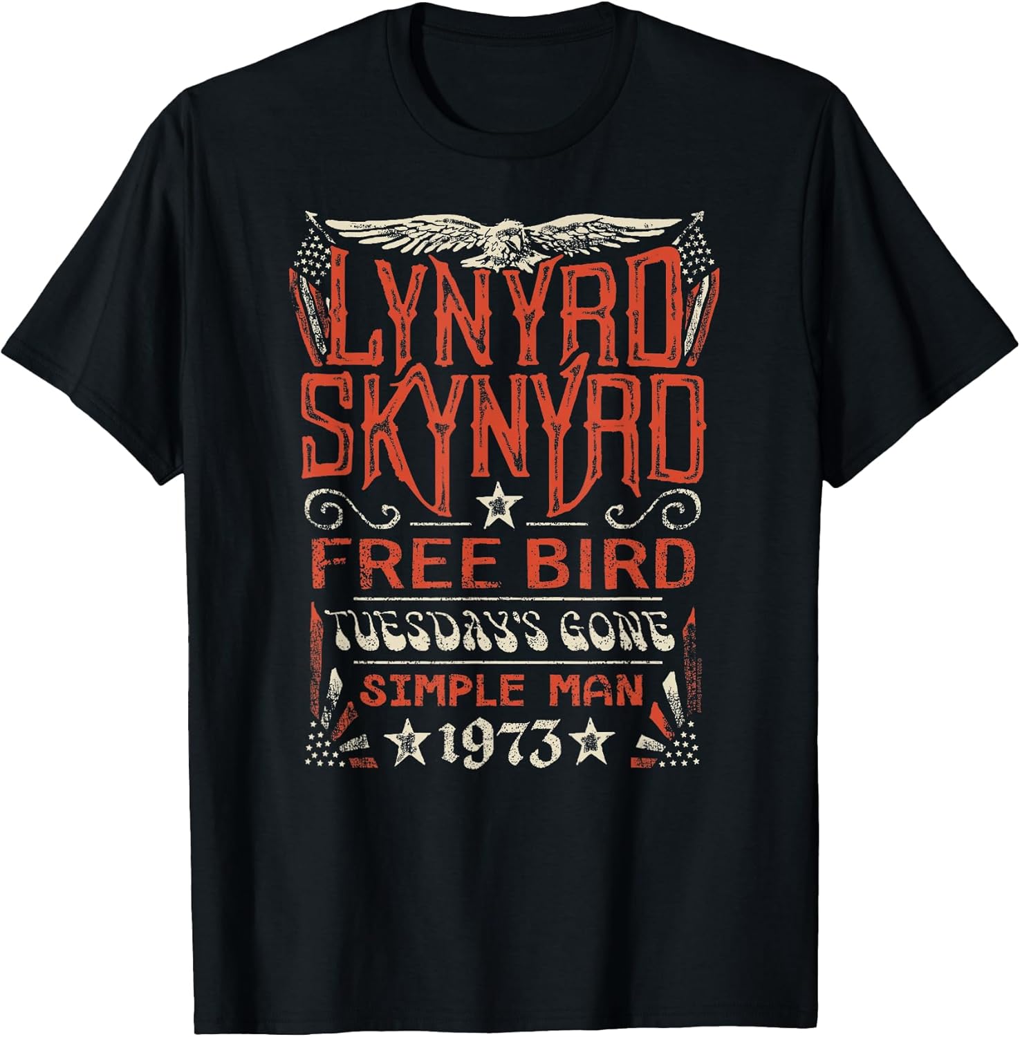 Free Bird Tuesday's Gone Simple Man Songs T-Shirt
