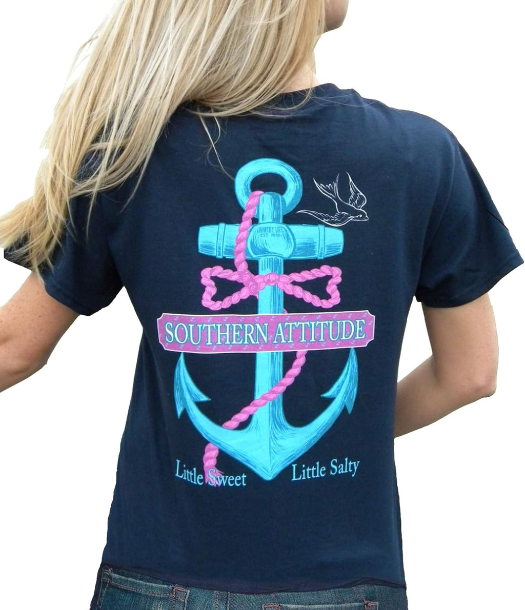 Women's Short Sleeve Salty Anchor T-Shirt