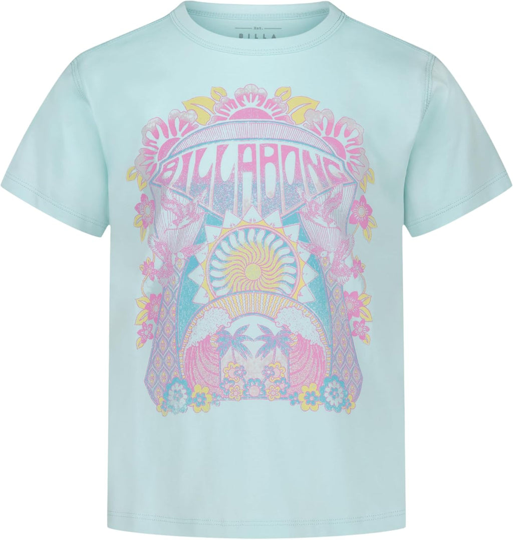 Girls' Premium Short Sleeve Logo Graphic Tee, Crew Neck T-Shirt, Soft & Comfortable