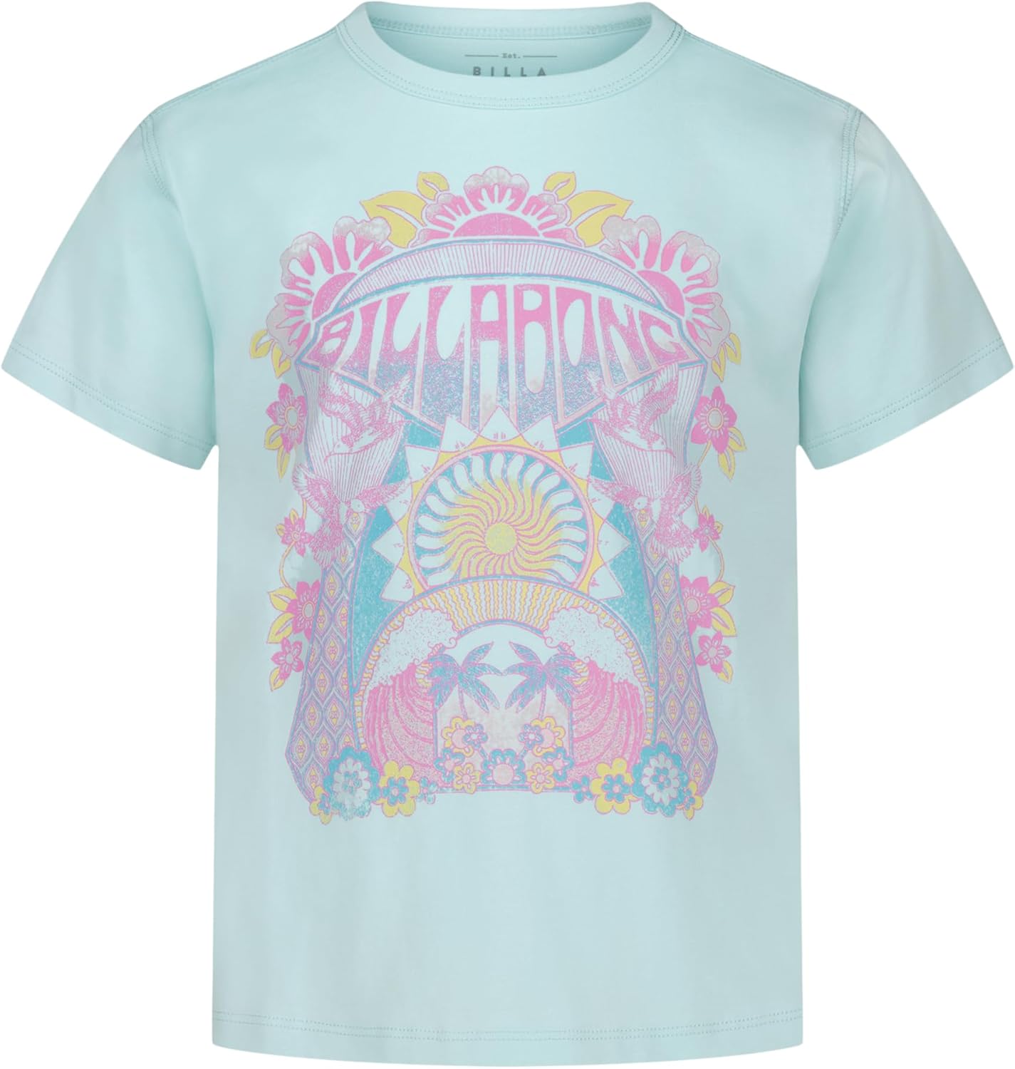 Girls' Premium Short Sleeve Logo Graphic Tee, Crew Neck T-Shirt, Soft & Comfortable