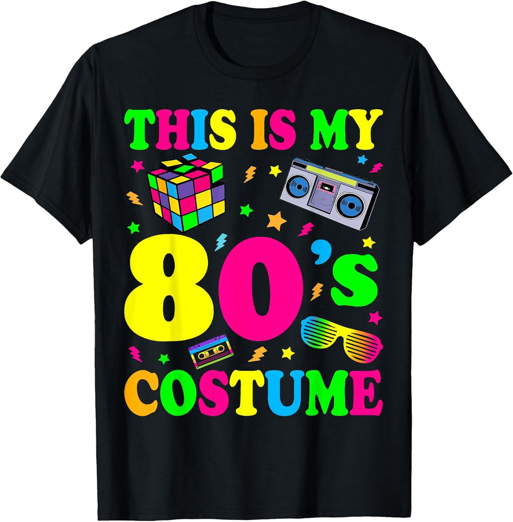 This is My 80's Costume Outfit Gifts Eighties Retro Party T-Shirt