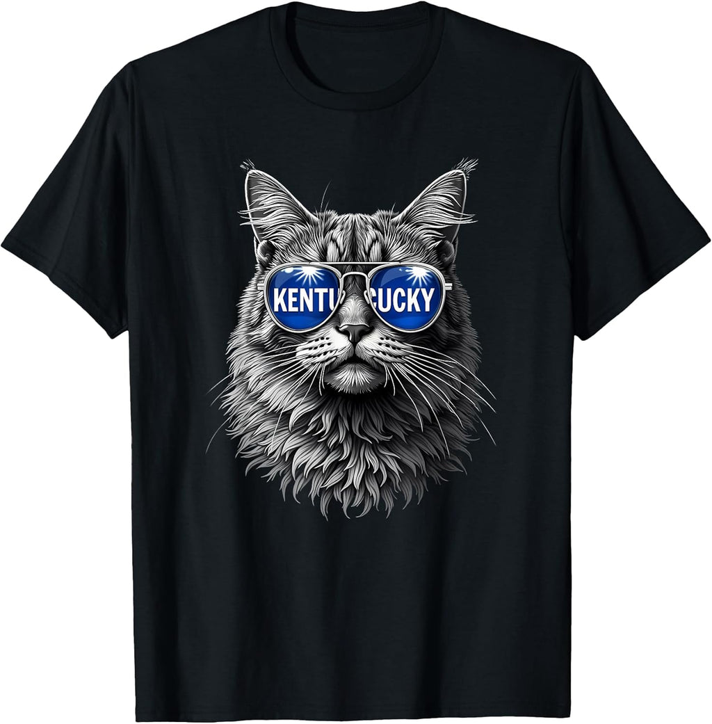 Cat Lovers Graphic Last Name Kentucky Retro Vintage T-Shirt