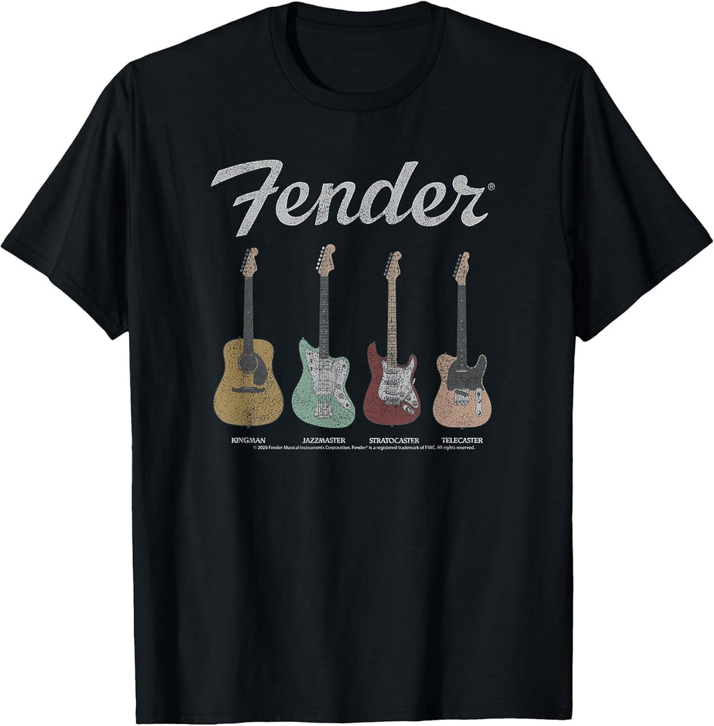 Vintage Guitar Lineup T-Shirt Small