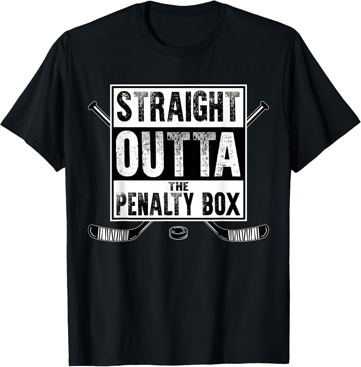 Ice Hockey Player Gift Straight Outta The Penalty Box T-Shirt