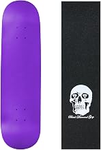 Moose Skateboard Deck Pro 7-Ply Canadian Maple NEON Purple with Griptape