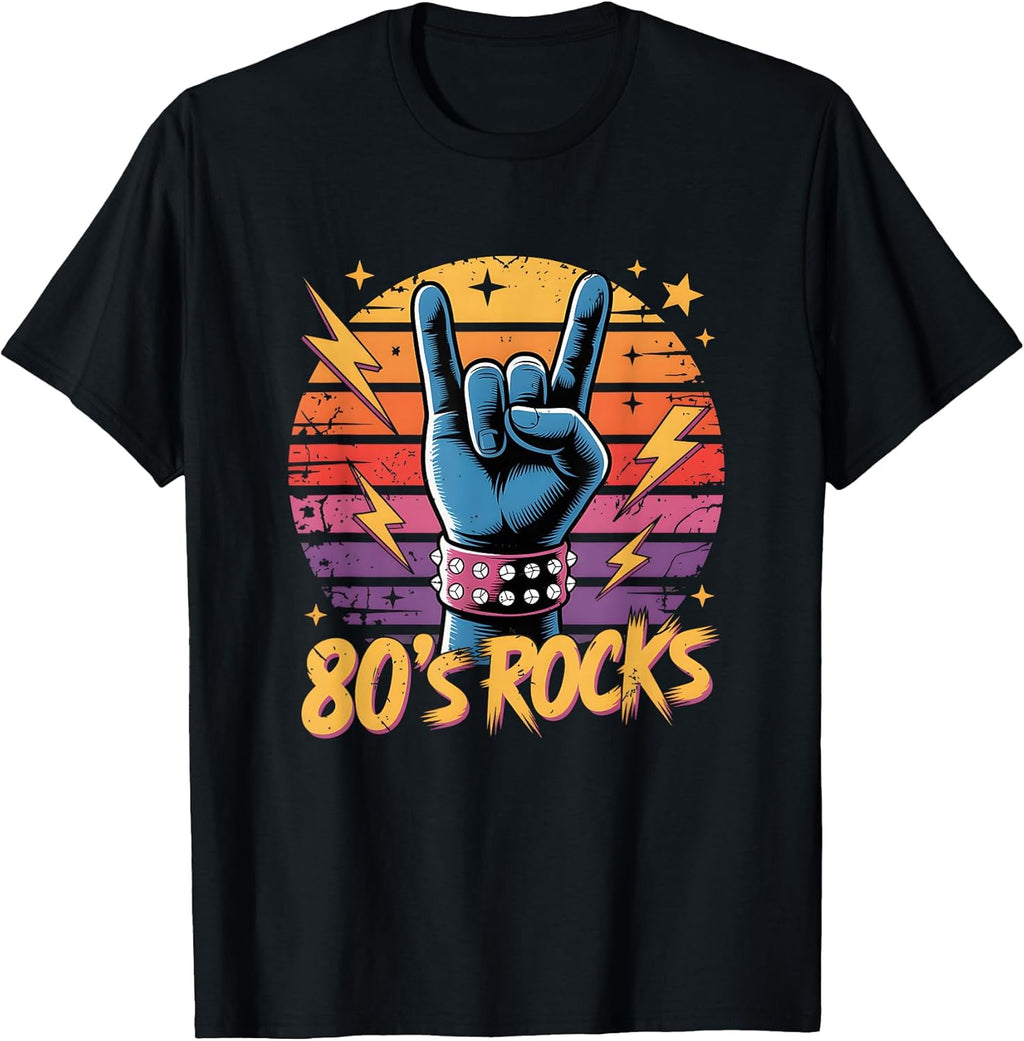 Vintage 80's Rock Bands Eighties 80s Party Retro Music Band T-Shirt