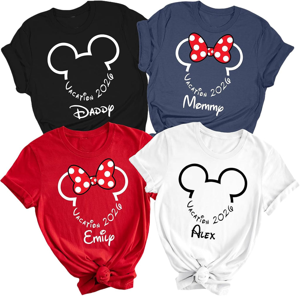 Custom Name Family Trip Shirts 2026 Matching Shirts for Family Matching Shirts Family Vacation Shirts 2026