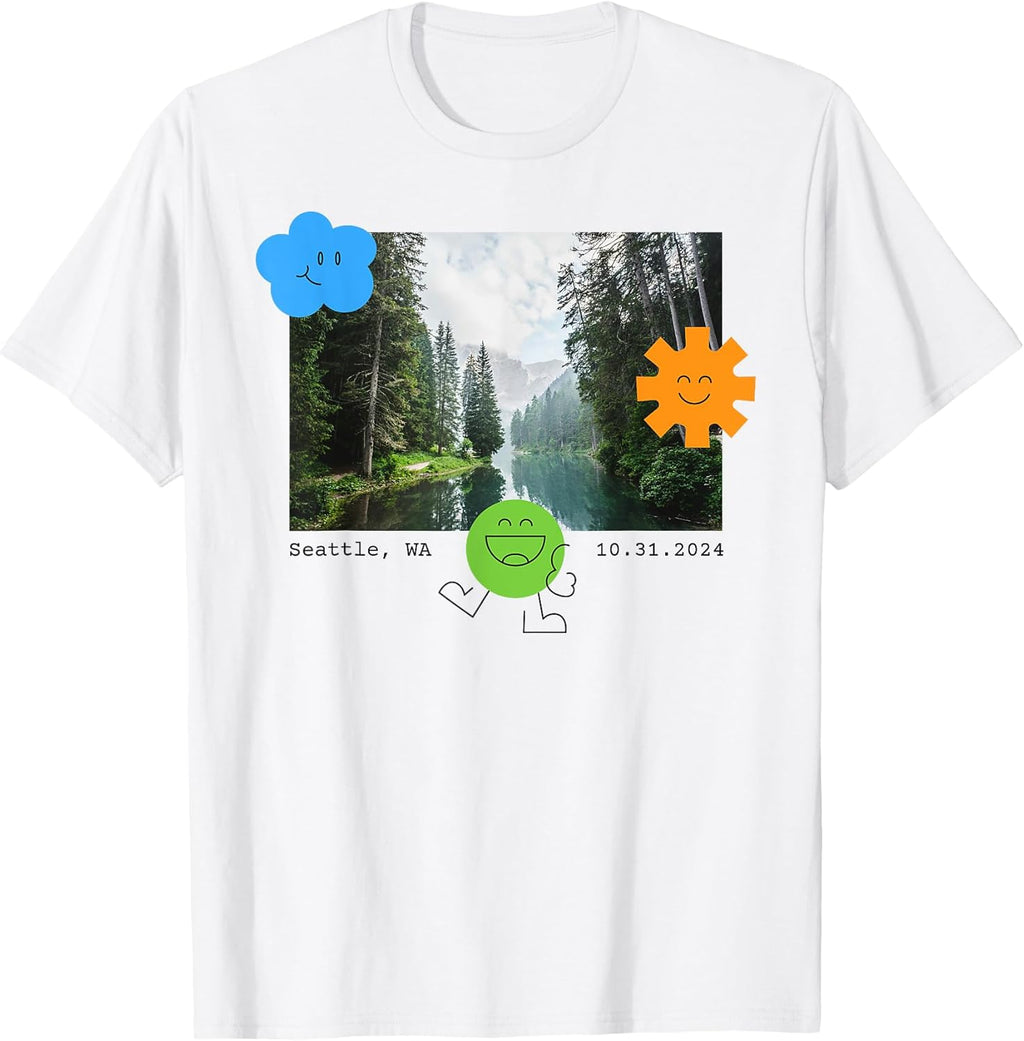 Custom Fun Photo T-Shirt for Men, Women and Kids Customizable with Your Image