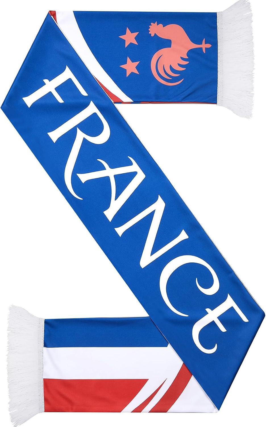 Eurzom Soccer Scarf Soccer Fans Souvenir High Definition Universal Polyester Double Side Logo Print Scarf Gifts for Men Women