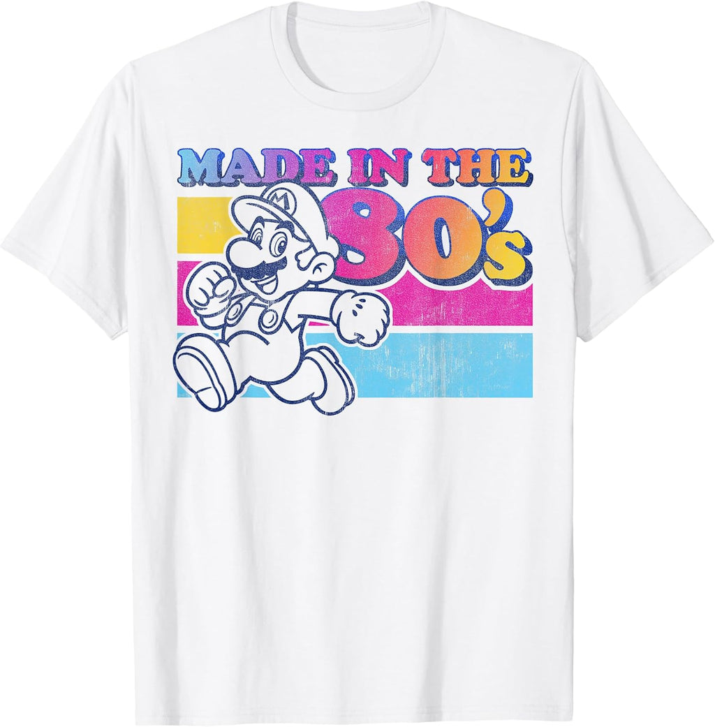 Made in The 80's Retro Gradient Color Fade T-Shirt
