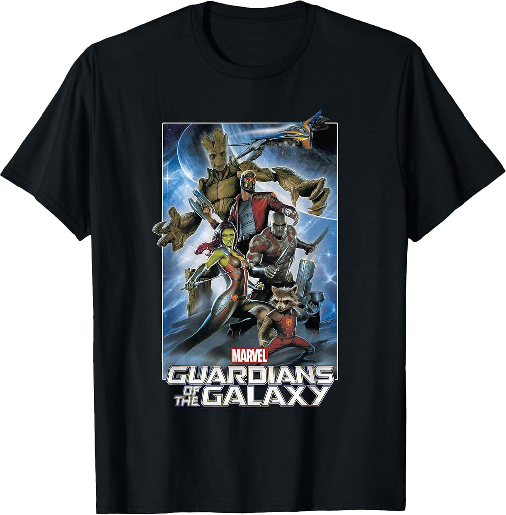 Guardians of The Galaxy Group Poster Graphic T-Shirt T-Shirt