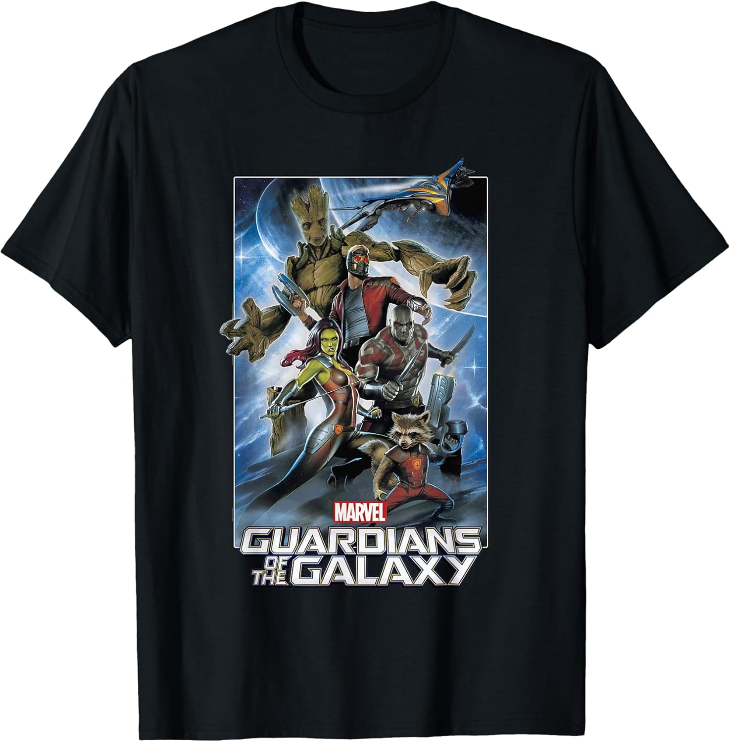 Guardians of The Galaxy Group Poster Graphic T-Shirt T-Shirt