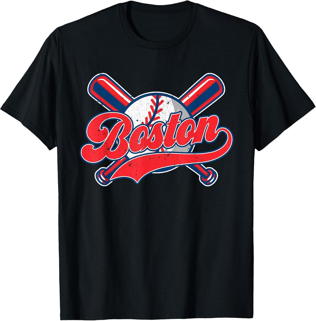 Boston Vintage Baseball Retro Sports T-Shirt