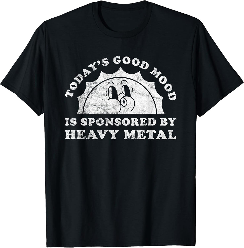 Funny Cute Vintage Retro Heavy Metal or Heavy Metal T-Shirt Small