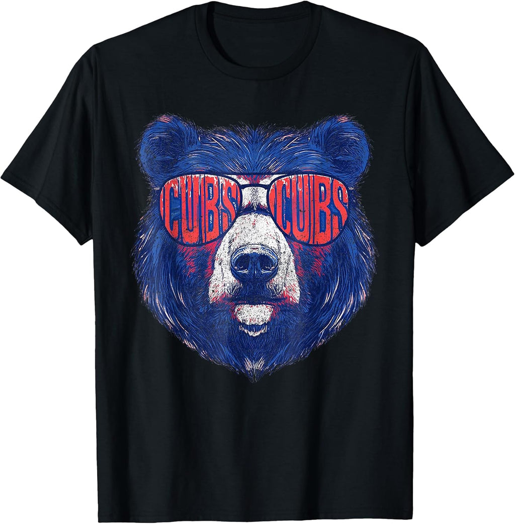 Cubs Wearing Sunglasses Vintage Design for Men Women Kids T-Shirt