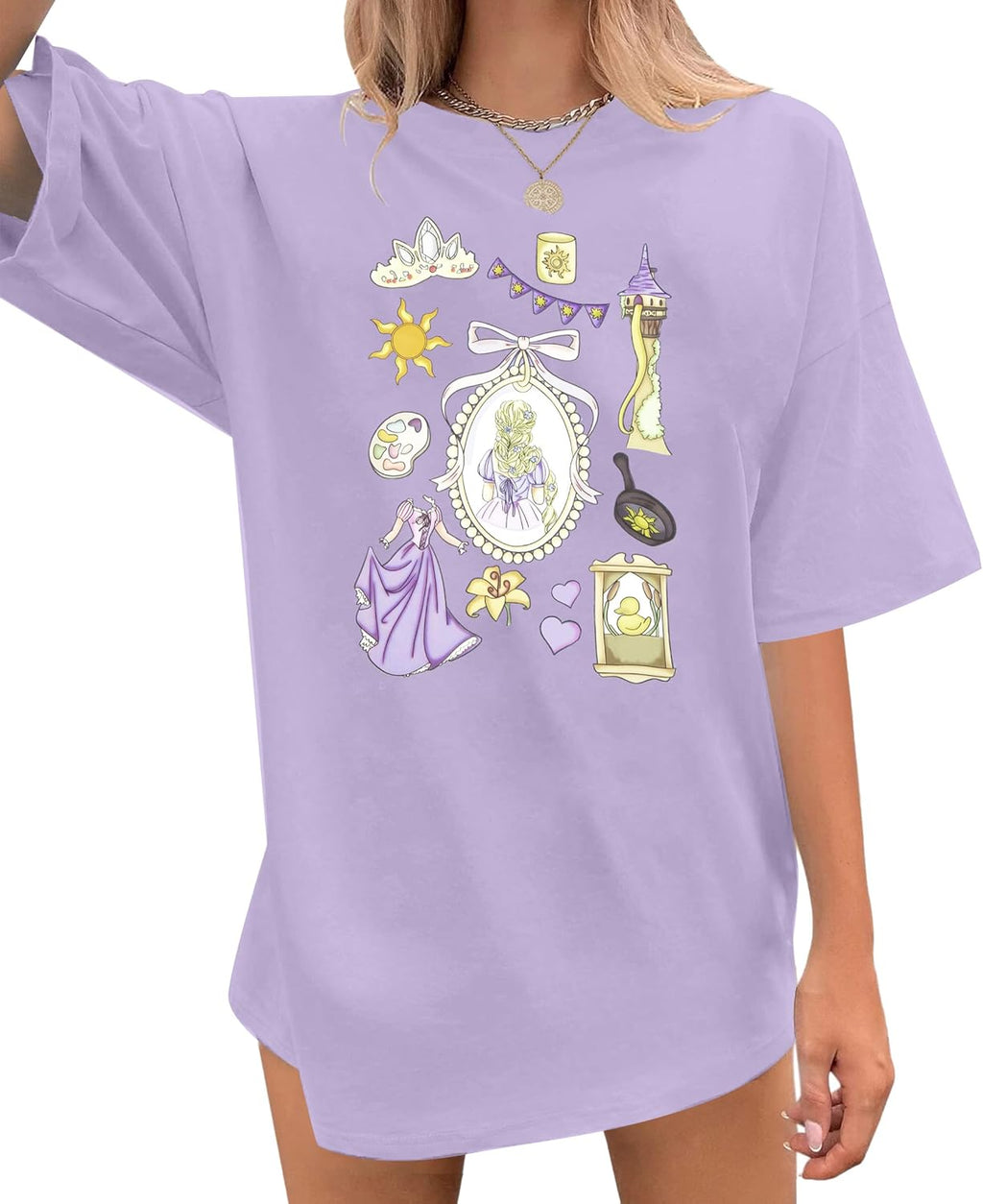 Oversized Magic Shirt for Women Magic Shirt Family Vacation Outfit Tee Casual Short Sleeve Tops