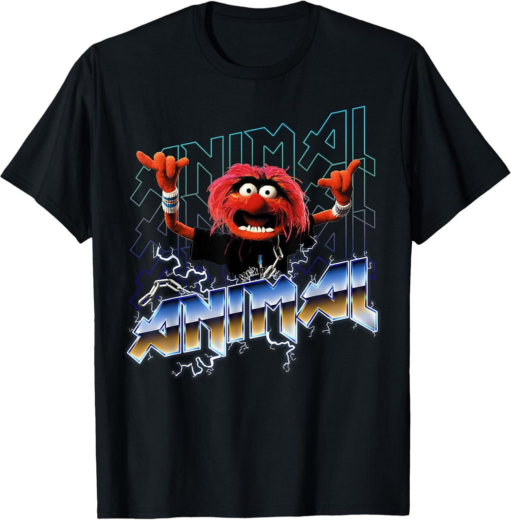 The Muppets Animal Vintage Rock Metal Poster T-Shirt