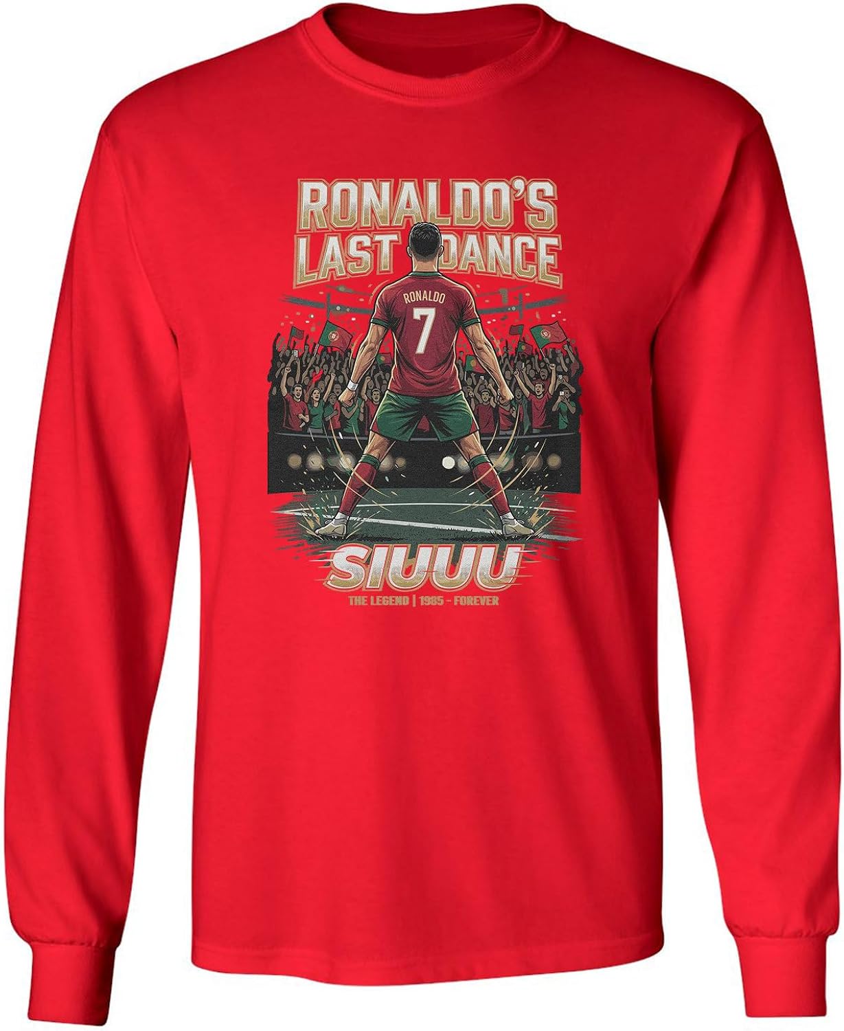 Ronaldo's Last Dance 2026 Portugal Soccer Fans Long Sleeve T-Shirt