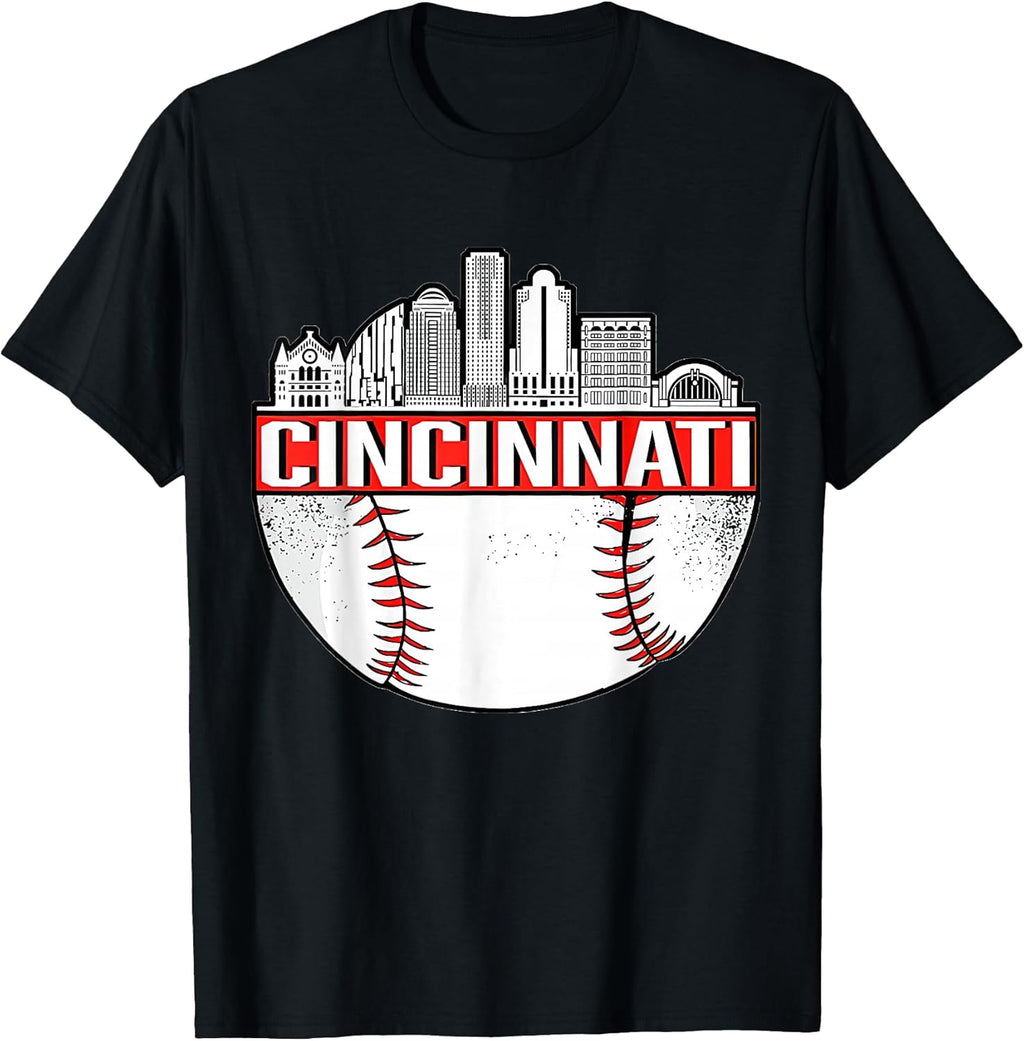 Vintage Cincinnati Ohio Skyline Apparel