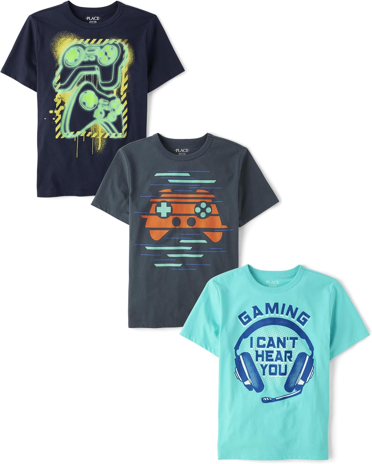 Boys The Children's Place Boys Short Sleeve Graphic T- Shirt 3-Pack