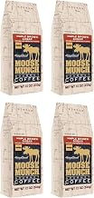 Moose Munch Maple Brown Sugar Ground Coffee – 4 Pack, 12 oz Bags – Cozy Maple Sweetness with Brown Sugar Flavored Medium Roast Coffee
