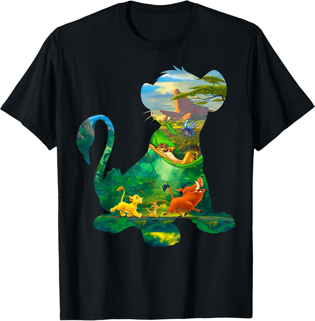Lion King Simba Silhouette Graphic T-Shirt T-Shirt