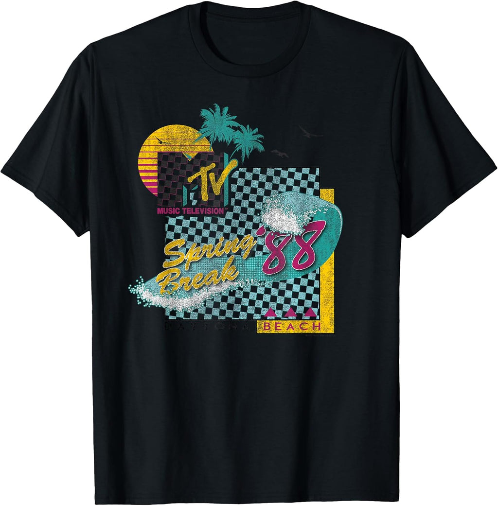 Spring Break '88 Vintage Surf Graphic T-Shirt