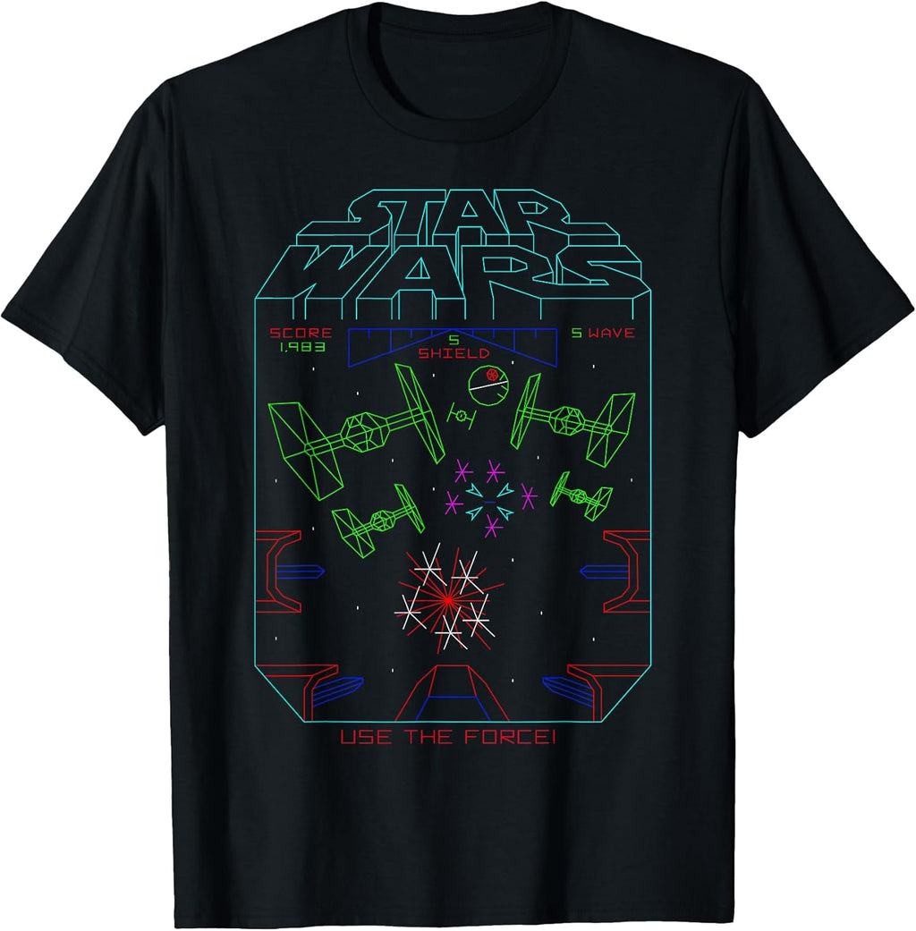 Space Fight Vintage Arcade Graphic T-Shirt T-Shirt