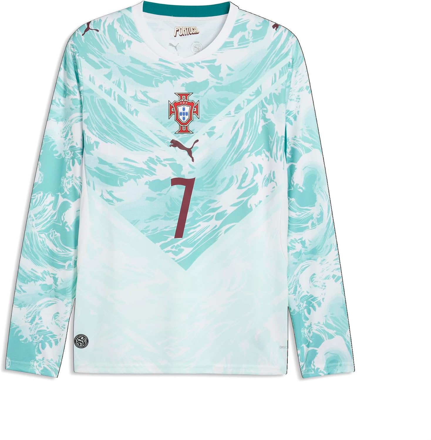 Men's FA Portugal Away Long Sleeve Jersey Replica