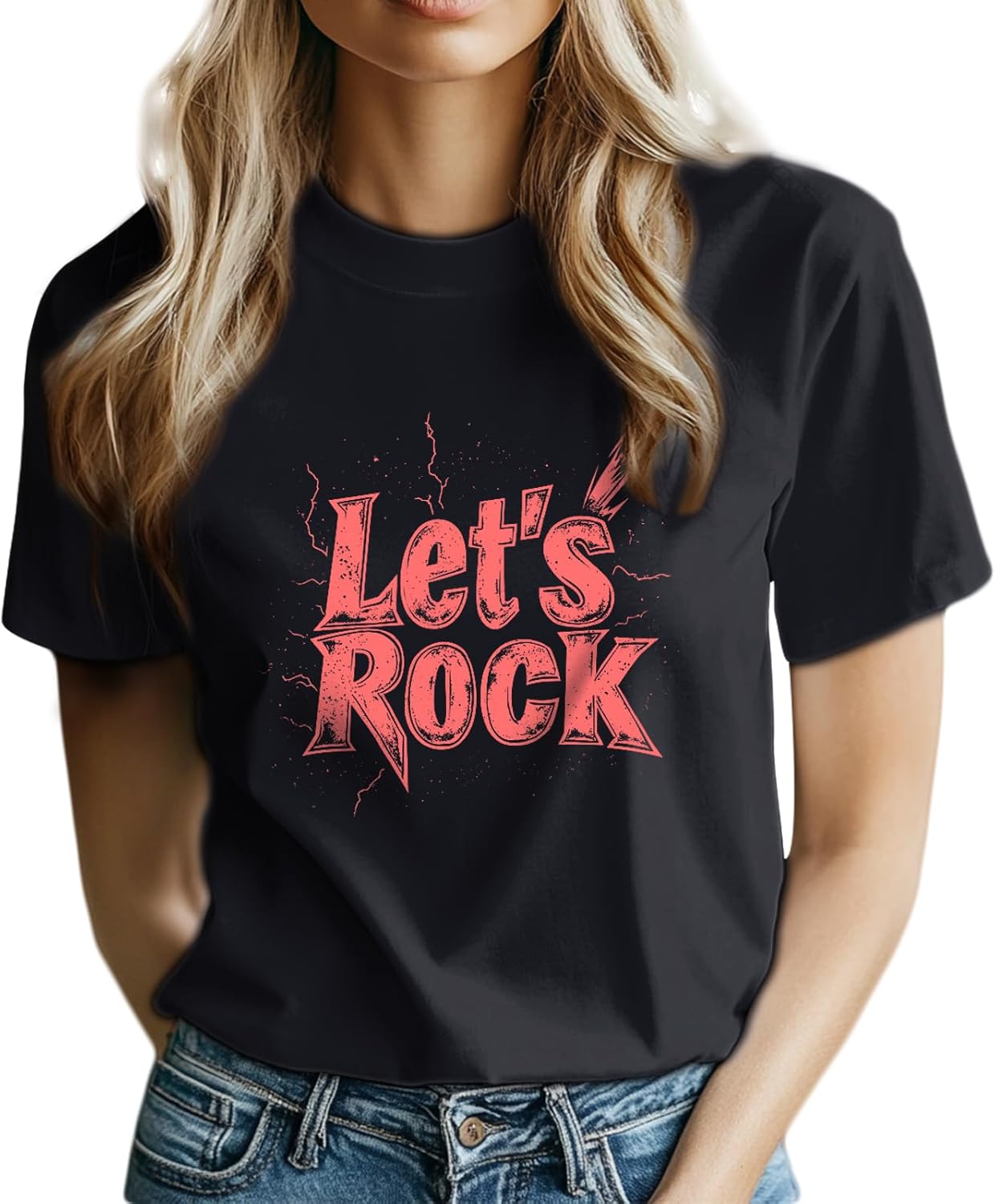 Tshirts Shirts for Women Crewneck Short Sleeve T-Shirt Trendy Casual Printed Outfits Summer Tops