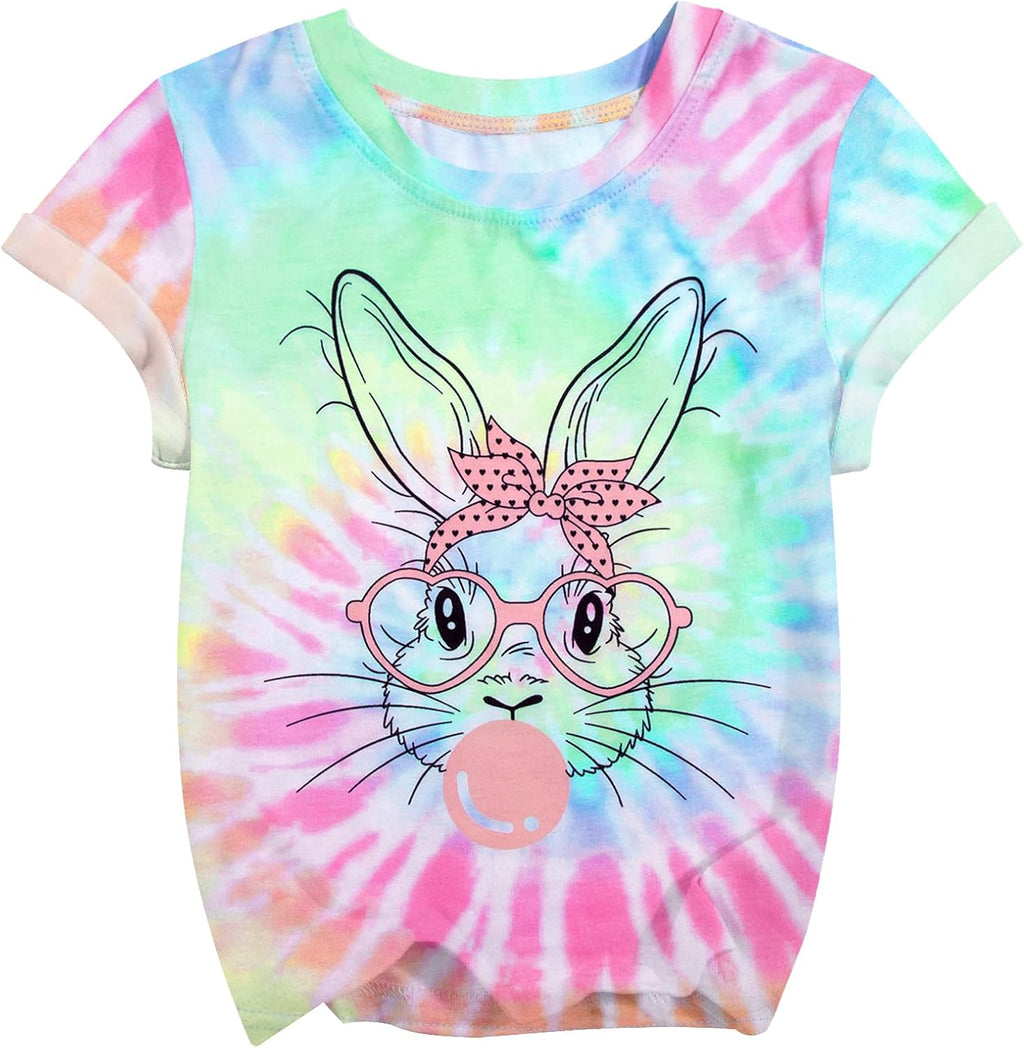 Easter Shirt for Toddler Boys Girls Cute Bunny Face Sunglasses Graphic Tshirt Rabbit Easter Day Gift Short Sleeve Unisex Tops