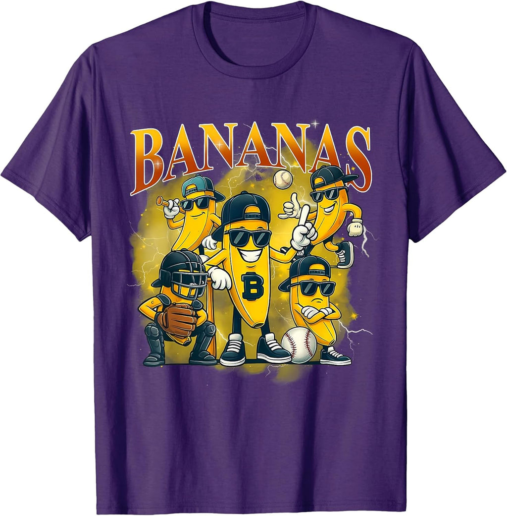 Funny Banana Lovers Bootleg Bananas Men Women Boys Kids T-Shirt