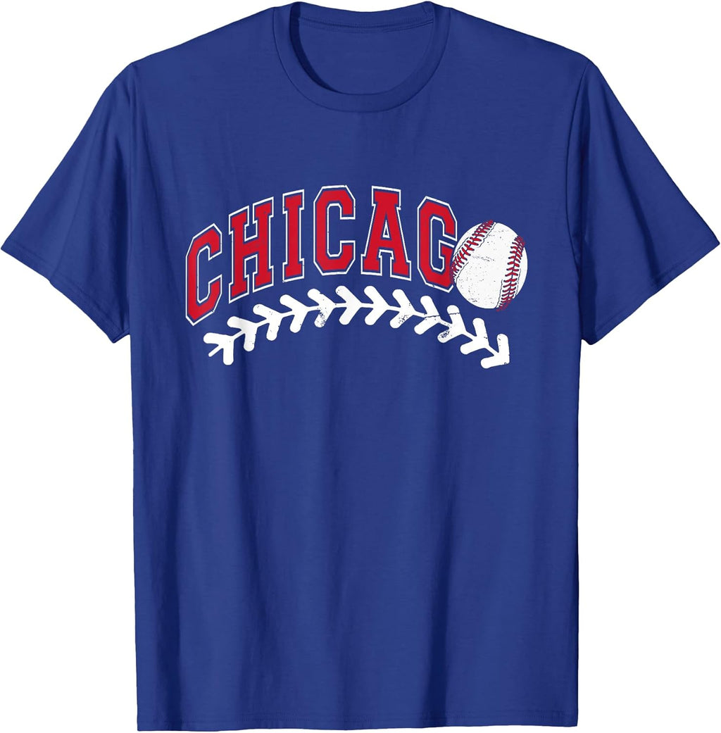Vintage Chicago Graphic Baseball Lover Player for Men Women T-Shirt