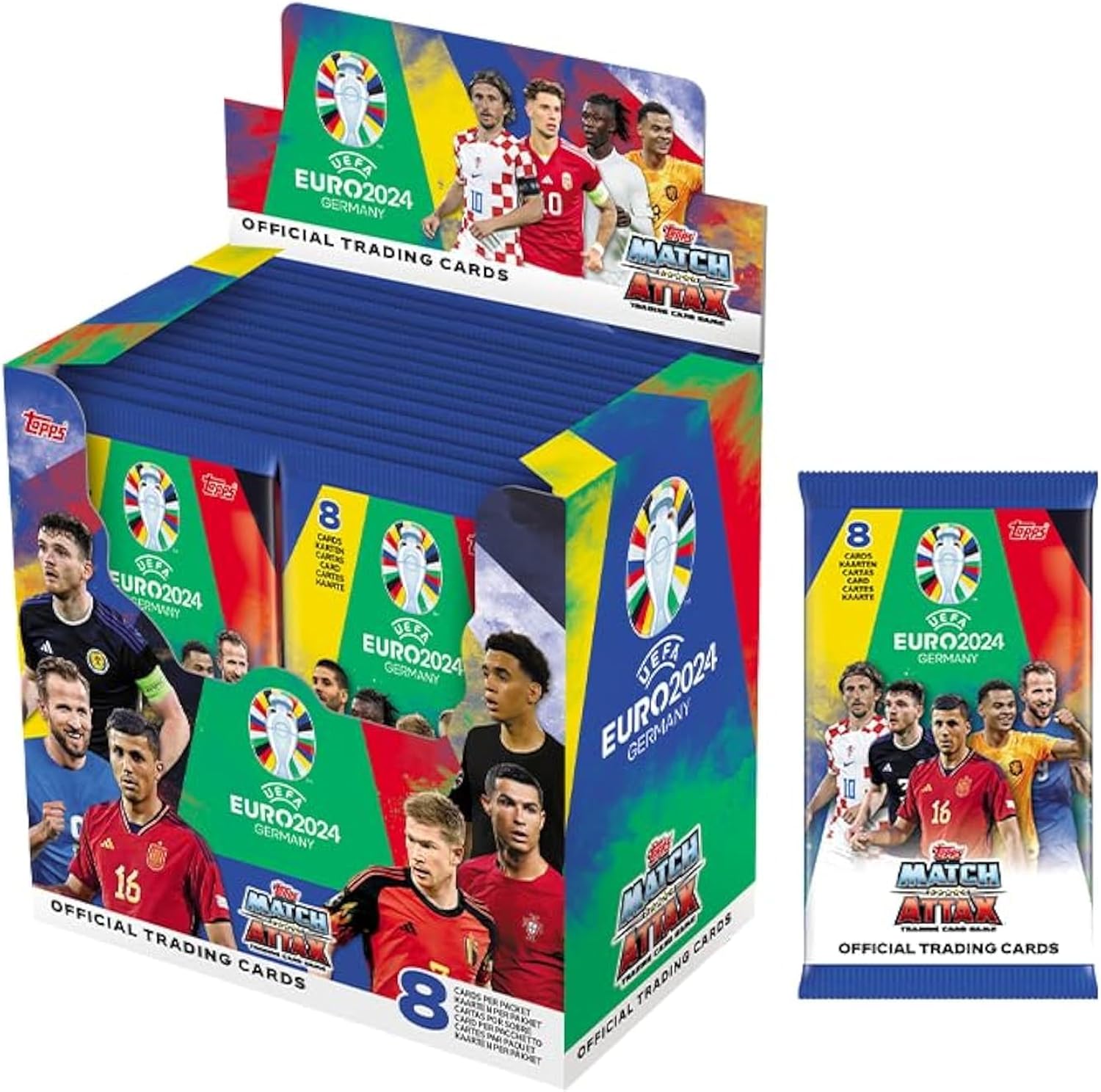Match Attax Euro 2024 Booster Box (36 Packs) 432 Cards
