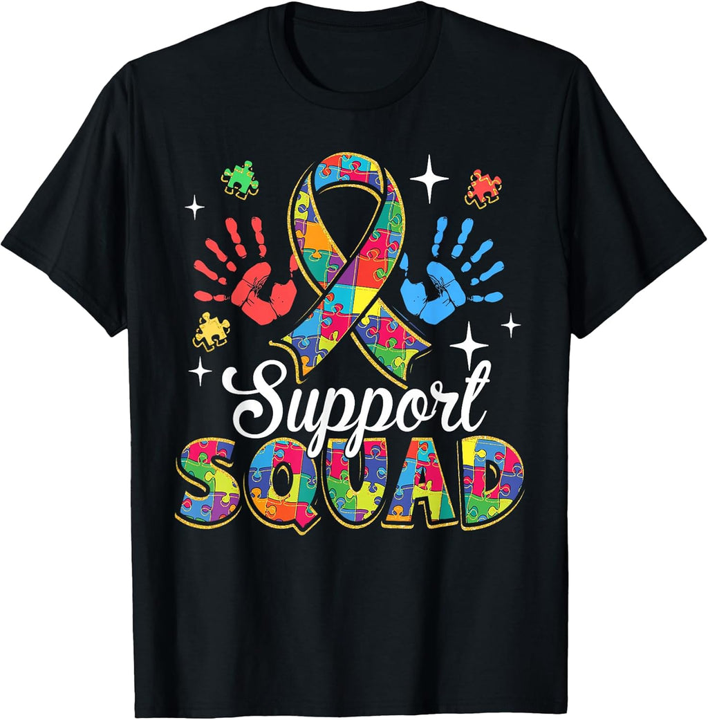 Autism Awareness Autism Support Squad Family T-Shirt