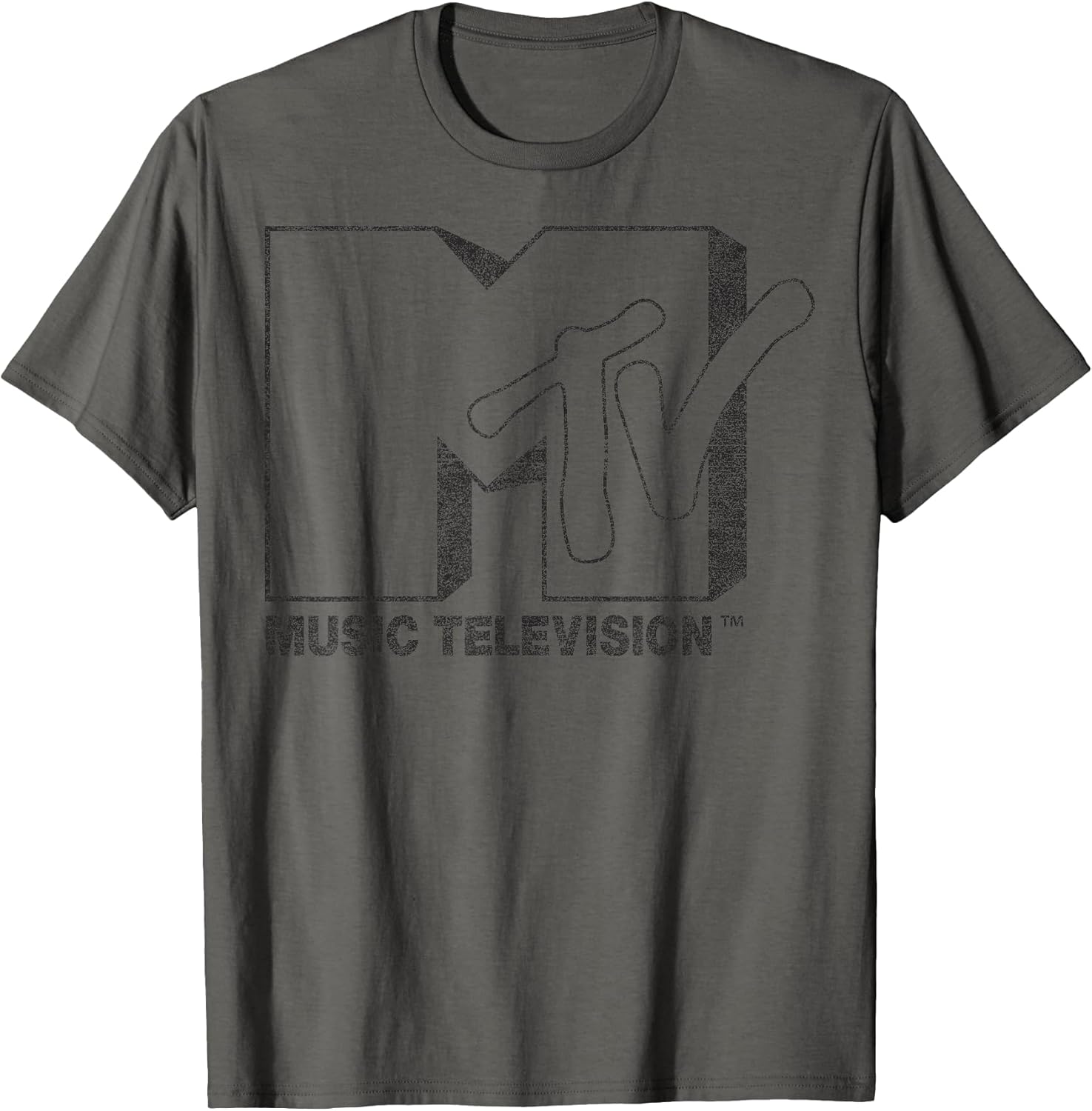 Distressed Vintage Black and White Logo Graphic T-Shirt T-Shirt