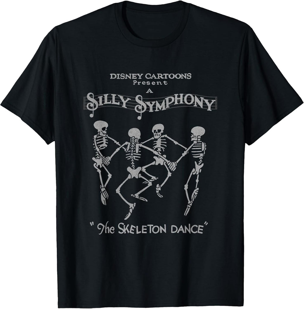 Silly Symphonies The Skeleton Dance Vintage Logo T-Shirt