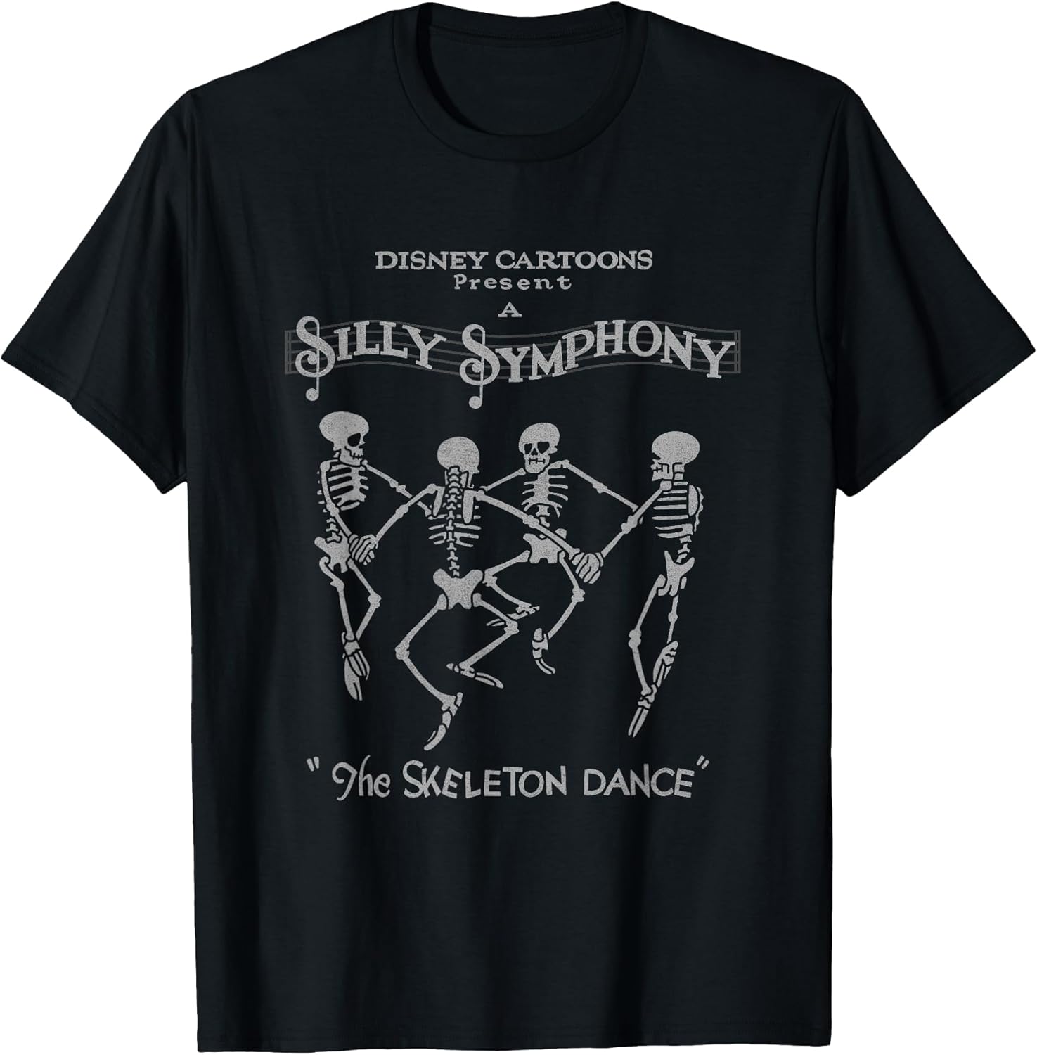 Silly Symphonies The Skeleton Dance Vintage Logo T-Shirt
